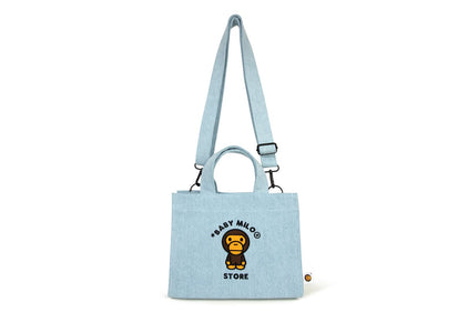 BABY MILO DENIM SMALL TOTE BAG