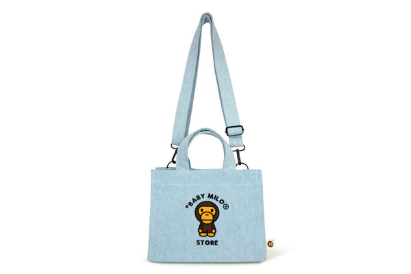 BABY MILO DENIM SMALL TOTE BAG | bape.com