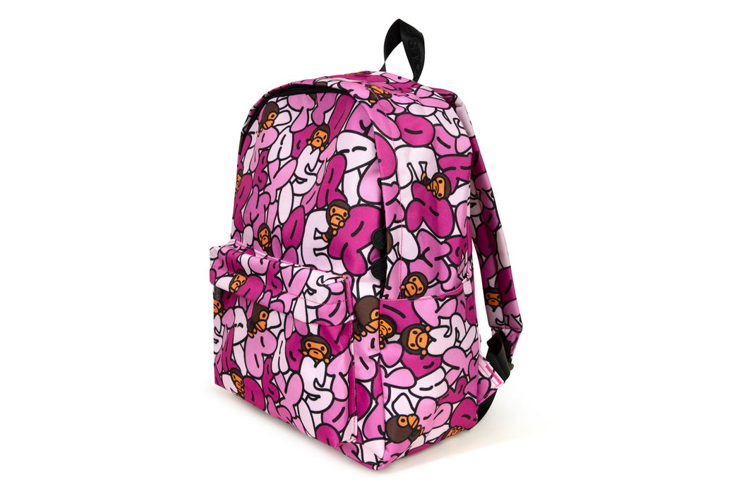 【美品】BABY MILO　BAPE　バックパック　リュック　総柄 BABY MILO BAPE 総柄 バックパック リュックサック 大容量