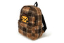 BABY MILO FAUX FUR CHECK MEDIUM BACKPACK