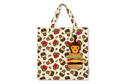 BABY MILO PLUSH DOLL BURGER TOTE BAG