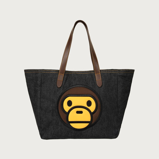 BABY MILO DENIM LARGE TOTE BAG