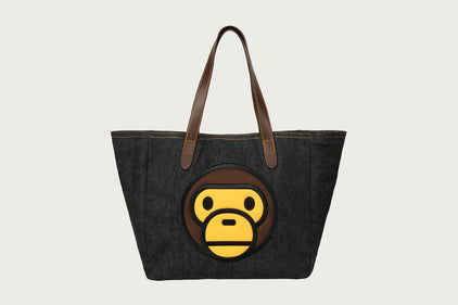 BABY MILO DENIM LARGE TOTE BAG