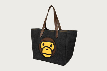 BABY MILO DENIM LARGE TOTE BAG
