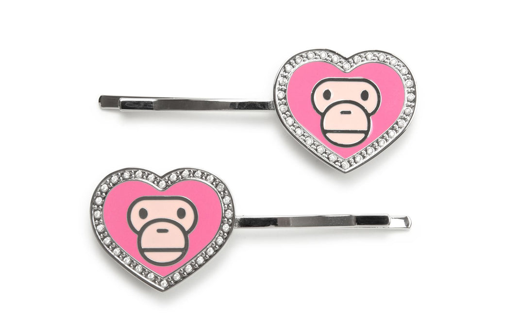 極少 即発送 25SS BAPE BABY MILO HAIR CLIP SET BABY MILO HAIR CLIP SET | bape.com