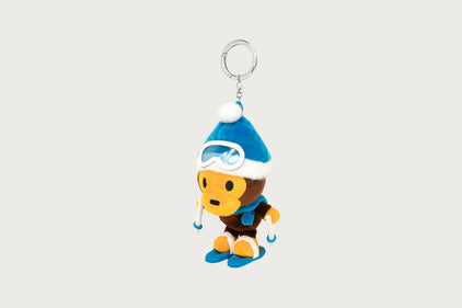 BABY MILO SKIING PLUSH DOLL KEYCHAIN 15CM
