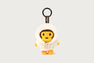 BABY MILO HOODIE PLUSH DOLL KEYCHAIN 10CM