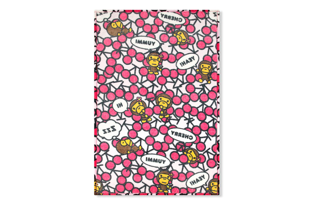 BABY MILO CHERRY PATTERN BLANKET | bape.com