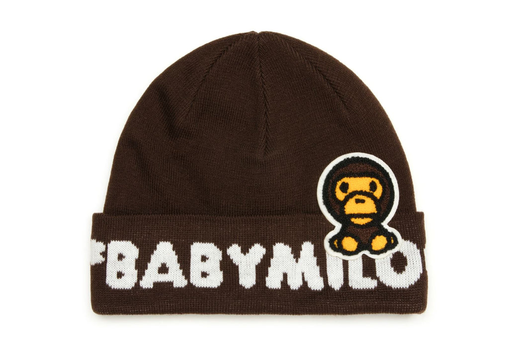 BABY MILO ブラウンニット帽 BABY MILO KNIT CAP | bape.com