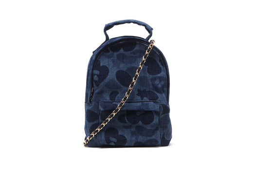 CAMO DENIM MINI BACKPACK HANDBAG