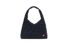 QUILTED HEART MONOGRAM SHOULDER BAG