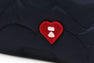 QUILTED HEART MONOGRAM SHOULDER BAG