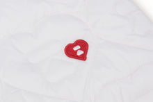 QUILTED HEART MONOGRAM TOTE BAG