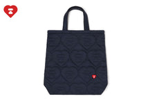 QUILTED HEART MONOGRAM TOTE BAG