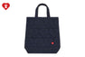 QUILTED HEART MONOGRAM TOTE BAG