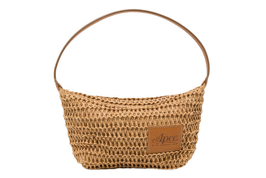 HEART BADGE WEAVING HANDBAG