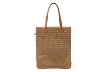 HEART BADGE WEAVING TOTE BAG