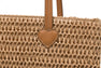 HEART BADGE WEAVING TOTE BAG