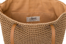 HEART BADGE WEAVING TOTE BAG