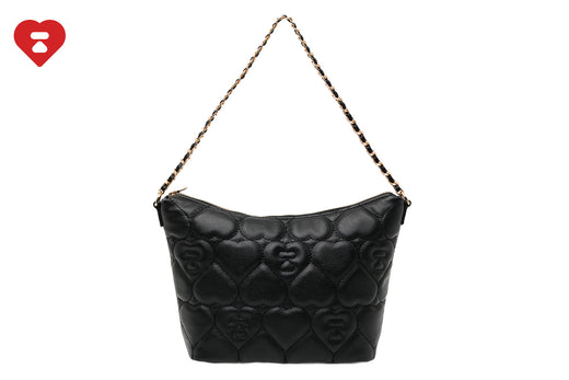 QUILTED HEART MONOGRAM MINI HANDBAG