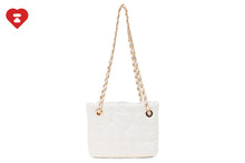 QUILTED HEART MONOGRAM HANDBAG
