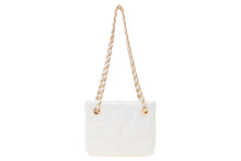 QUILTED HEART MONOGRAM HANDBAG