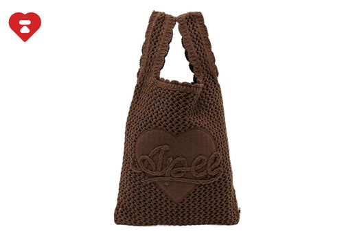 CROCHET TUCK STITCH STATEMENT SMALL TOTE