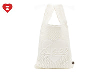 CROCHET TUCK STITCH STATEMENT SMALL TOTE