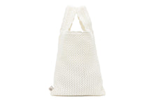 CROCHET TUCK STITCH STATEMENT SMALL TOTE