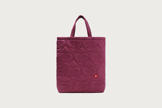HEART QUILTING TOTE BAG