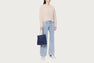 APEE LINE CAMO DENIM DRAWSTRING MINI BAG