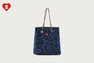 APEE LINE CAMO DENIM DRAWSTRING MINI BAG
