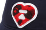HEART LOGO BASEBALL CAP