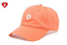 HEART EMBROIDERY WASHING DENIM CAP