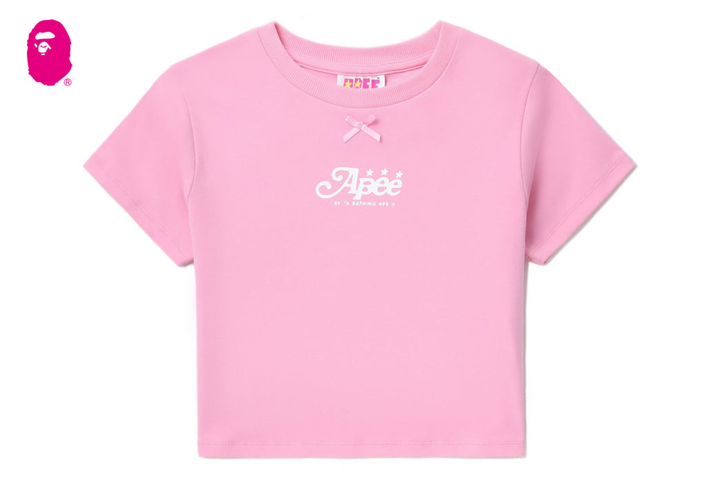早い者勝ちA BATHING APE 半袖 Tシャツ S カモフラージュ ピンク BOW FRONT GRAPHIC SLIM CUT TEE | bape.com