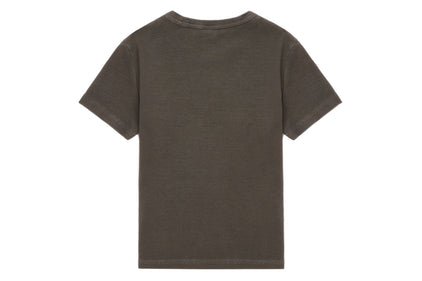 HEART BADGE PIGMENT DYE RIB TEE