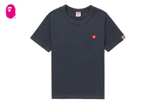 HEART BADGE PIGMENT DYE RIB TEE
