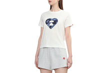 BIG CAMO HEART PRINT CROP TEE
