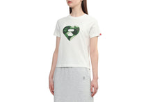 BIG CAMO HEART PRINT CROP TEE