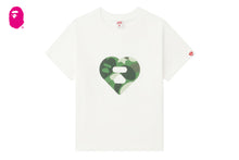 BIG CAMO HEART PRINT CROP TEE