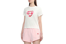 BIG CAMO HEART PRINT CROP TEE