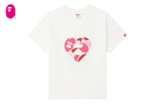 BIG CAMO HEART PRINT CROP TEE