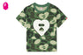 CAMO MONOGRAM BIG HEART PRINT CROP TEE