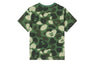 CAMO MONOGRAM BIG HEART PRINT CROP TEE