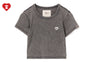 WASHED RIBBED TEE