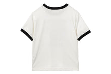 COLLEGE PRINT RINGER CROP TEE