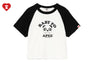 MILO PD PRINTED RAGLAN CROP TEE