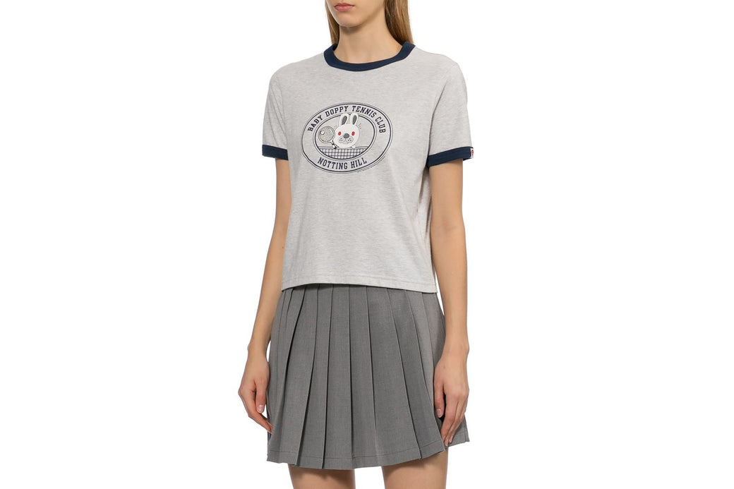 BABY DOPPY PRINTED RINGER CROP TEE | bape.com