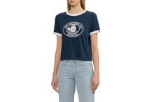 BABY DOPPY PRINTED RINGER CROP TEE