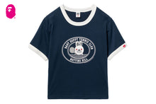 BABY DOPPY PRINTED RINGER CROP TEE